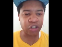 MCGOKU305 GETTING HIS BBC A DEEP THROAT FROM A HOT GIRL WHILE DOING A  PORNO RAP FREESTYE 