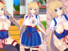 【エロゲーコイカツ！】VTuber 赤井はあと3DCG巨乳アニメ動画(バーチャルYoutuber)[Hentai Game Koikatsu! Akai Haato(Anime 3DCG Video)