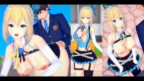 [Хентай-игра Коикацу! ] Займитесь сексом с Большие сиськи Vtuber Mirai Akari.3DCG Эротическое аниме-