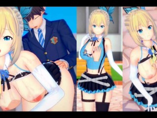 [Хентай-игра Коикацу! ] Займитесь сексом с Большие сиськи Vtuber Mirai Akari.3DCG Эротическое аниме-