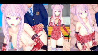 [¡Juego Hentai Koikatsu! ] Tener sexo con Big tits Vtuber Tanaka Hime.Video de anime erótico 3DCG.