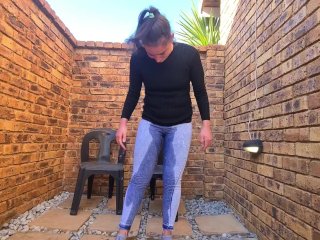 Chubby titles slut indoors and outdoors pissing compilation  wet and messy