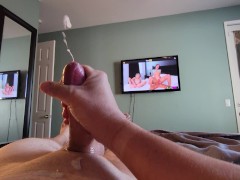 Mid-Day Stroke with Huge Cumshot
