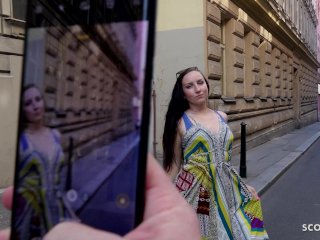 GERMAN SCOUT - NATURAL_COLLEGE TEEN 18 BELLA - PICKUP AND RAW FUCK - REAL STREET_CASTING