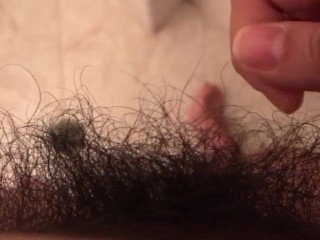 Playing with my Pussy Hairs
