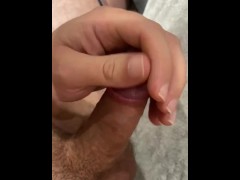 Big Cumshot from Thick White Cock
