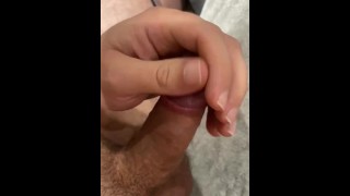 Big Cumshot from Thick White Cock