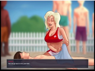 Summertime Saga - Aflevering 2 - De Pijpbeurt Babe Aan Het Zwembad
