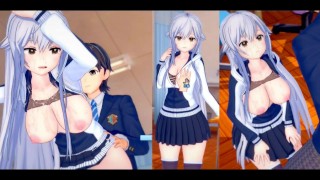 [Hentai Game Koikatsu! ] Sex s Re nula Velké kozy Vtuber Azuma Lim.3DCG Erotické anime video.