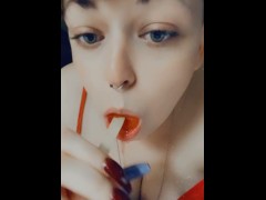 Lil_thickie shows off her cute little mouth POV