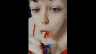 Lil_thickie shows off her cute little mouth POV