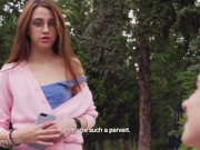 Preview 2 of ULTRAFILMS Molly Brown and Leah Maus meet at the park and then decide to go and fuck with each other