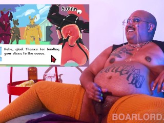 Fat Enby BOARLORD Gapes in Porn Game Help! I need to Stretch out for Valentine's Day