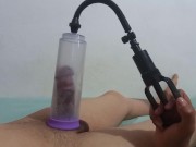 Preview 1 of let's try this pump on this rich cock