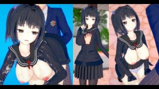 [Hentai Game Koikatsu! ] Faça sexo com Peitões Vtuber Amemori Sayo.Vídeo 3DCG Anime Erótico.