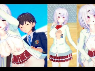 [hentai Game Koikatsu! ]have Sex with Big Tits Vtuber Shiina Yuika.3DCG Erotic Anime Video.