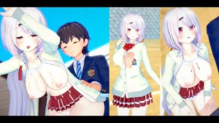 [Hentai Gra Koikatsu! ] Uprawiaj seks z Duże cycki Vtuber Shiina Yuika.3DCG Erotyczne wideo anime.