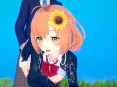 【エロゲーコイカツ！】VTuber 本間ひまわり3DCG巨乳アニメ動画(バーチャルYoutuber)[Hentai Game Koikatsu! Honma Himawari(Anime 3DCG