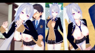 [Hentai Spel Koikatsu! ]Heb seks met Grote tieten Vtuber Higuchi Kaede.3DCG Erotische Anime-video.