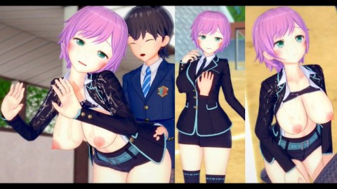 [Hentai Spel Koikatsu! ]Heb seks met Grote tieten Vtuber Yuhi Riri.3DCG Erotische Anime-video.