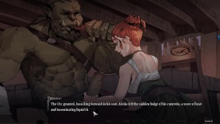 Seed of Chaos 0.2.65 Part 29 Huge Orc Deserving Handjob from Saving Hero's Wife