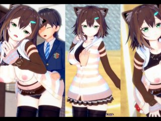 virtual youtuber, bukkake, blowjob, 巨乳