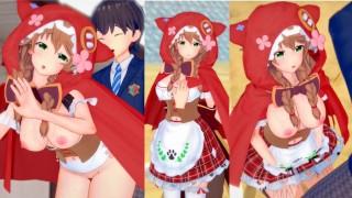 [Хентай-игра Коикацу! ] Займитесь сексом с Большие сиськи Vtuber Warabeda Meiji.3DCG Эротическое ани