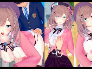 [无尽游戏 Koikatsu ！ ] 与 VTuber 发生性关系 大山雀 Suzuhara Lulu。 3DCG 色情动漫视频。