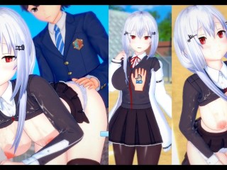 [¡juego Hentai Koikatsu! ] Tener Sexo Con Big Tits Vtuber Hakase Fuyuki.Video De Anime Erótico 3DCG.