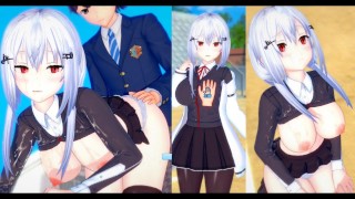 [Gioco Hentai Koikatsu! ]Fai sesso con Grandi tette Vtuber Hakase Fuyuki.Video di anime erotiche 3D