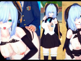 [hentai Game Koikatsu! ] Faça Sexo com Peitões Vtuber Ars Almal.Vídeo 3DCG Anime Erótico.