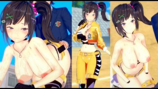 [Hentai Game Koikatsu! ] Faça sexo com Peitões Vtuber Hayase Sou.Vídeo 3DCG Anime Erótico.