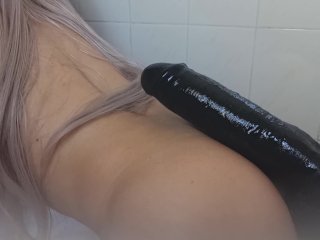 hot blonde, big dick, blacked raw, step sister bathroom