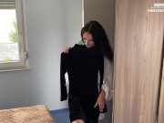 Preview 1 of fucked my girlfriend in a velvet dress