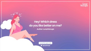 Audio rollenspel | Je vriendin helpen om een jurk te kiezen [neuken in de kleedkamer]