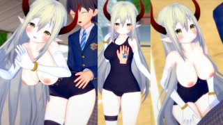 [Hentai Game Koikatsu! ] Sex s Re nula Velké kozy Vtuber Emma☆August.3DCG Erotické anime video.