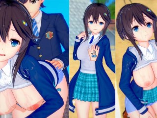 [hentai Game Koikatsu! ] Faça Sexo com Peitões Vtuber Sorahoshi Kirame.Vídeo 3DCG Anime Erótico.