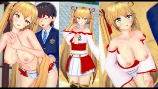 [Hentai Gra Koikatsu! ] Uprawiaj seks z Duże cycki Vtuber Kongo Iroha.3DCG Erotyczne wideo anime.