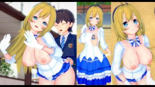 [Gioco Hentai Koikatsu! ]Fai sesso con Grandi tette Vtuber Minazuki Natsuki.Video di anime erotiche