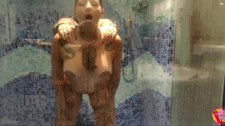 In The Shower He Enjoys It