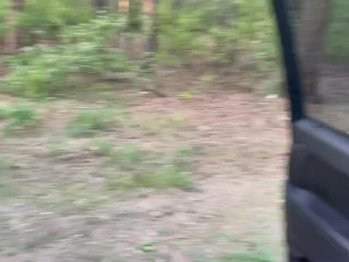 Hot Blowjob in the ForestDeep in Throat from_a Sexy Blonde