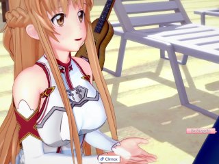 red head, cartoon, asuna hentai, hentai