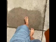 Teen barefoot