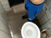 Preview 4 of public toilet, belly /guy s i put my instagram in the bio, call me there