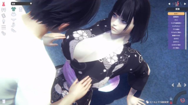 【エロゲーハニーセレクト2リビドー】大和撫子な浴衣爆乳美少女に嫌がりエッチ3DCG動画[Hentai Game Honey Select 2 Japanese big tits girl(3DCG Porn Video