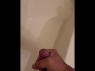 Shower cumshot