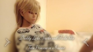 43 Daddy's Teen Angel Lovedoll Daddy Licks Sucks And Fucks His Teen Princess In A Onesie