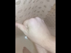 Teasing myself in the shower