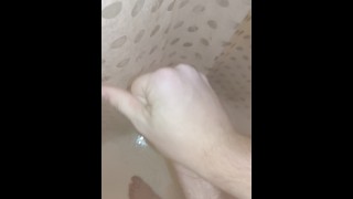 Teasing myself in the shower