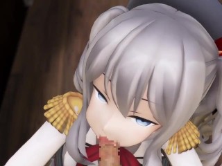 3d Hentai MMD - 鹿島のスケベなおフェラ (arrowhead)